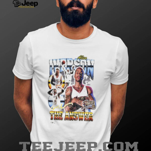 Allen Iverson Philadelphia 76ers NBA signature retro shirt