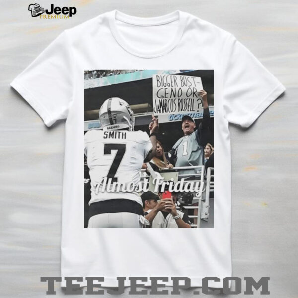 Almost Friday Geno Middle Fingers Las Vegas Raiders shirt