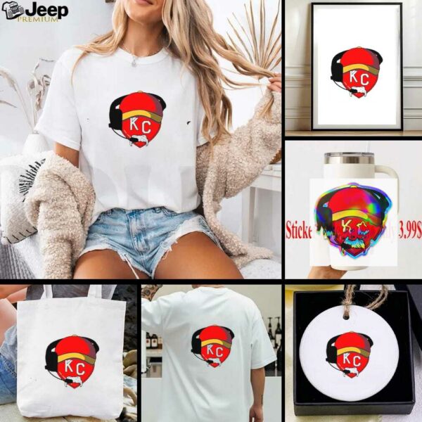 Andy Reid Kansas City Chiefs Coach Mustache Heart T shirts