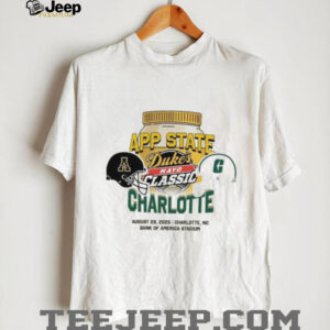 Appalachian State Mountaineers Vs Charlotte 49ers Duke’s Mayo Classic Charlotte Matchup Bank Of America Stadium 2025 shirts