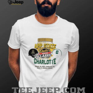 Appalachian State Mountaineers Vs Charlotte 49ers Duke’s Mayo Classic Charlotte Matchup Bank Of America Stadium 2025 shirts