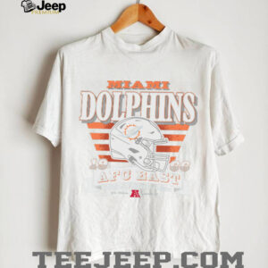 Aqua Miami Dolphins Stripe Splash Franklin Throwback T Shirt