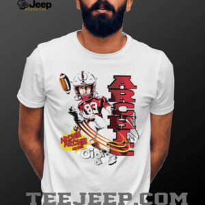 Archie Wilson Nebraska Cornhuskers football player caricature shirt