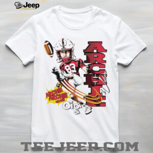 Archie Wilson Nebraska Cornhuskers football player caricature shirt