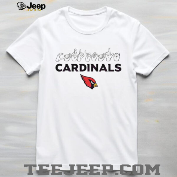 Arizona Cardinals football homage youth love sign hand signals shirt
