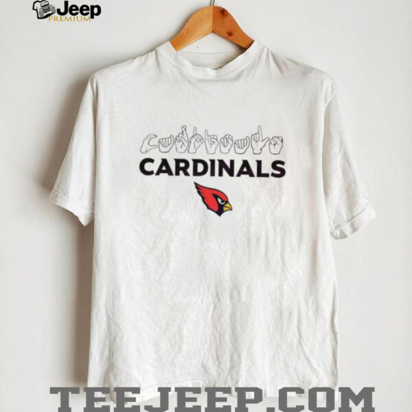 Arizona Cardinals football homage youth love sign hand signals shirt