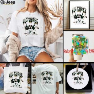 Athletics Big Three Tim Hudson Mark Mulder Barry Zito shirt