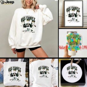 Athletics Big Three Tim Hudson Mark Mulder Barry Zito shirt