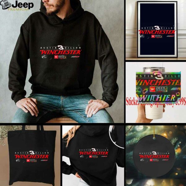 Austin Dillon Richard Childress Racing Team Collection Black Winchester Deer Season Car T Shirt