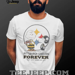 Awesome Pittsburgh Steelers Charlie Brown Snoopy Steelers Forever Not Just When We Win T Shirt