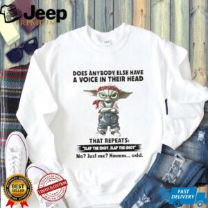 Baby Yoda does anybody else have a voice in their...