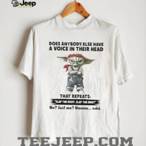 Baby Yoda does anybody else have a voice in their head slap the idiot shirt