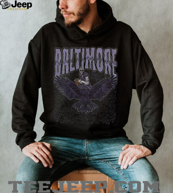 Baltimore Football Skull Vintage Shirt