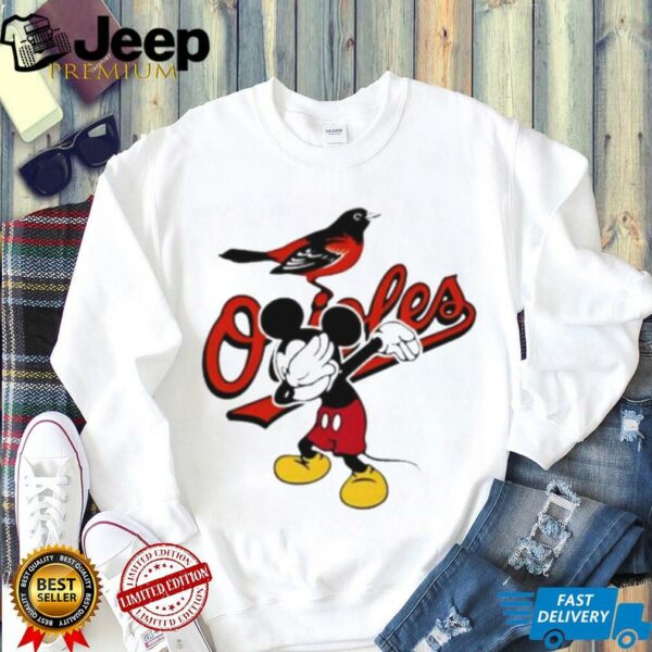 Baltimore Orioles Baseball Dabbing Mickey Disney Shirt