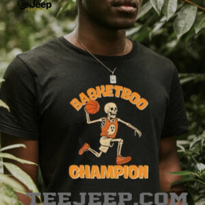 Basketball skeleton ghost sports basketboo Champion shirt