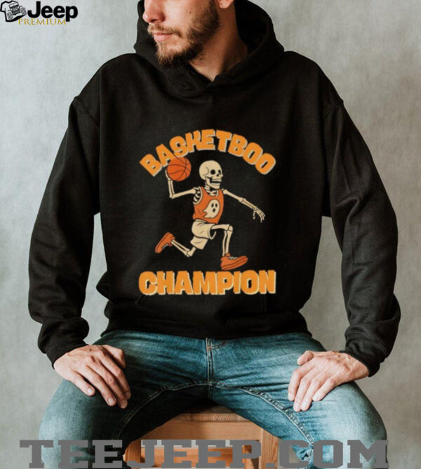 Basketball skeleton ghost sports basketboo Champion shirt