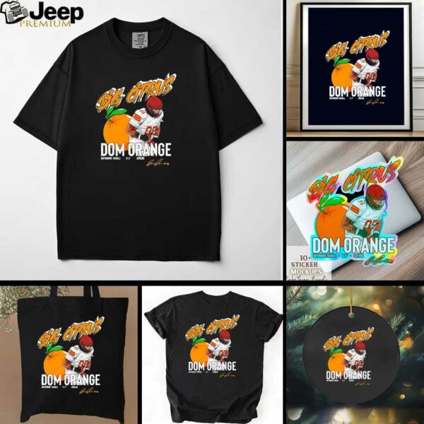 Big Citrus Domonique Orange Iowa State Cyclones signature shirt
