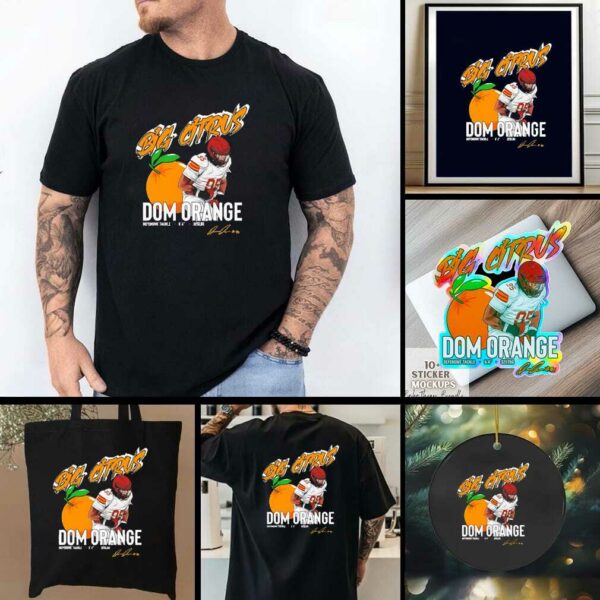 Big Citrus Domonique Orange Iowa State Cyclones signature shirt