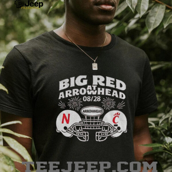 Big red Arrowhead football Nebraska Cornhuskers vs Cincinnati Bearcats NFL shirt