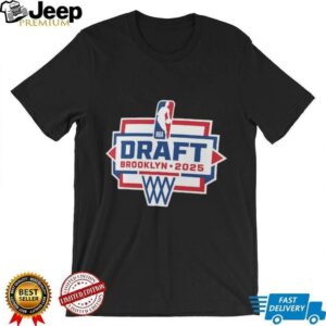 Black 2025 NBA Draft Logo T Shirt