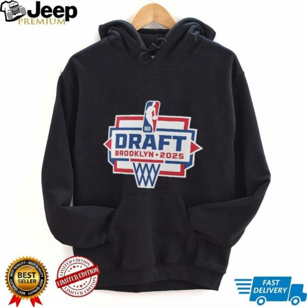 Black 2025 NBA Draft Logo T Shirt