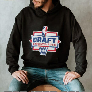 Black 2025 NBA Draft Logo T Shirt