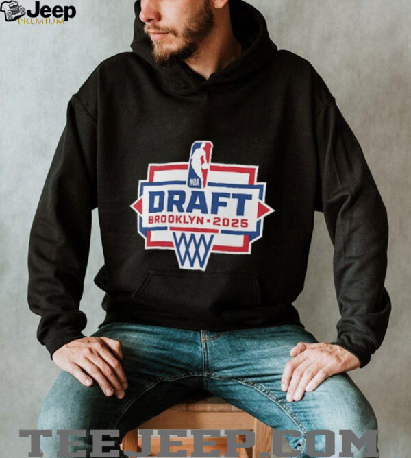 Black 2025 NBA Draft Logo T Shirt