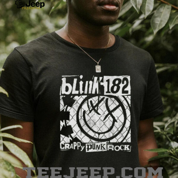 Blink 182 Crappy Punk Rock Smile Logo Tour Shirt