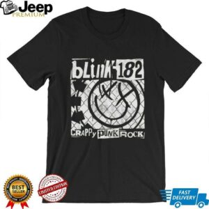 Blink 182 Crappy Punk Rock Smile Logo Tour Shirt