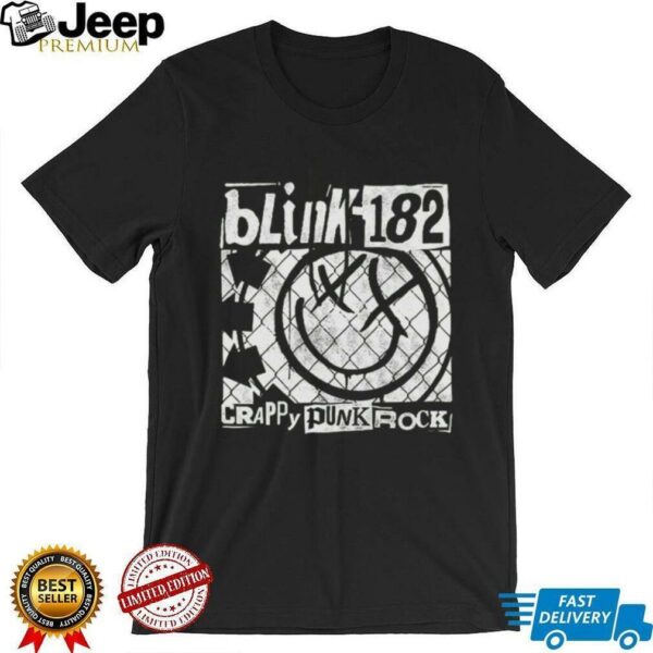 Blink 182 Crappy Punk Rock Smile Logo Tour Shirt