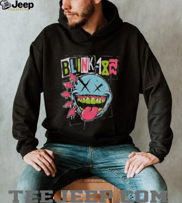 Blink 182 Green Teeth Smile Logo T Shirt
