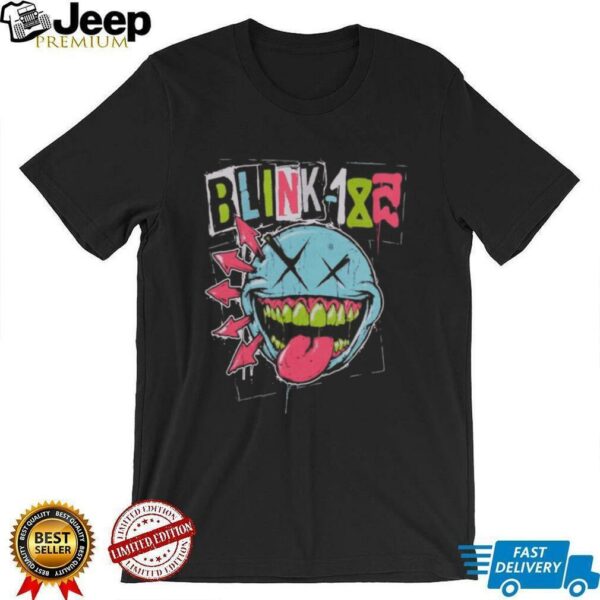 Blink 182 Green Teeth Smile Logo T Shirt