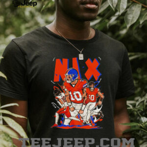 Bo Nix Cartoon Style Denver Football shirt
