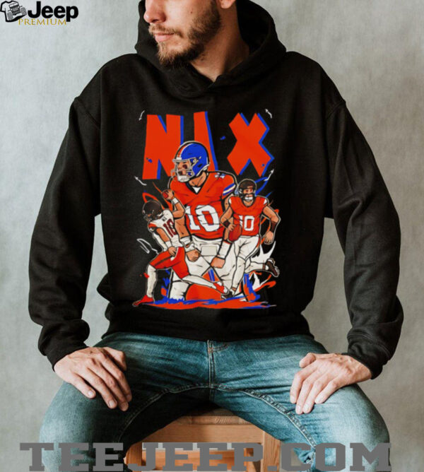 Bo Nix Cartoon Style Denver Football shirt