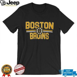 Boston Bruins Mesh Look Team Name Logo Shirt