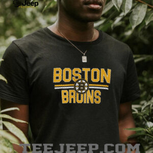 Boston Bruins Mesh Look Team Name Logo Shirt