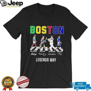 Boston sport legends way abbey road signature shirt