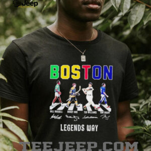 Boston sport legends way abbey road signature shirt