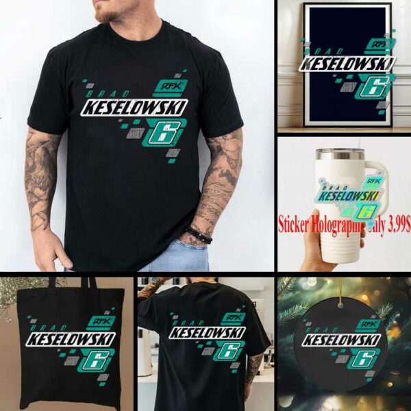 Brad Keselowski RFK Racing Charcoal #6 Lifestyle T Shirt