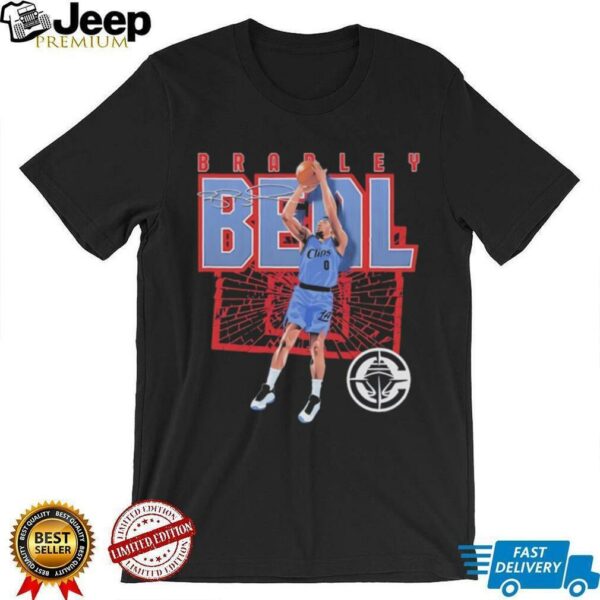 Bradley Beal Los Angeles Clippers shattered autographed shirt