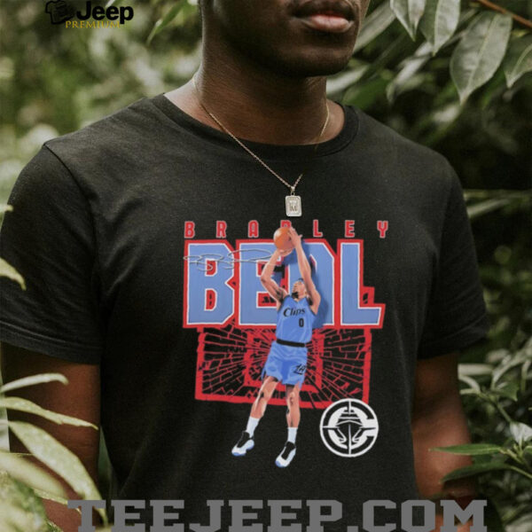 Bradley Beal Los Angeles Clippers shattered autographed shirt