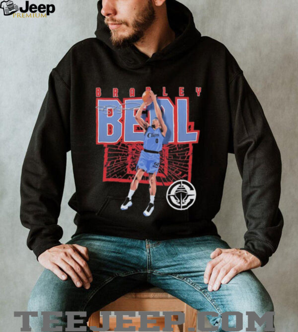 Bradley Beal Los Angeles Clippers shattered autographed shirt