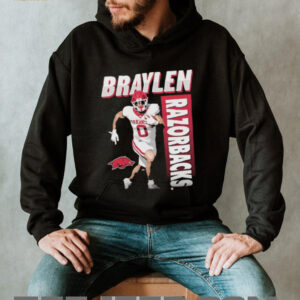 Braylen Russell illustrated Arkansas Razorbacks shirt