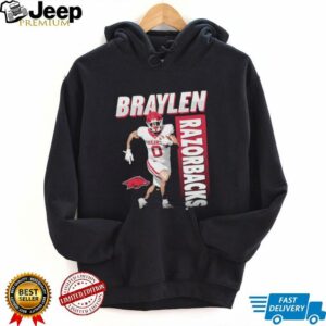 Braylen Russell illustrated Arkansas Razorbacks shirt