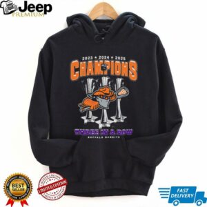 Buffalo Bandits Three In a Row NLL Championship Shirt
