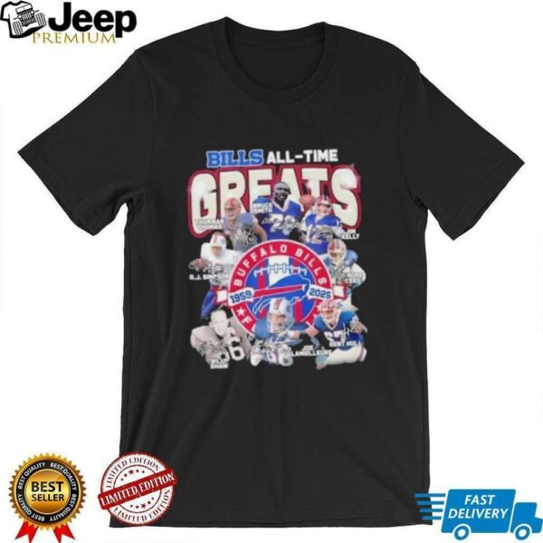 Buffalo Bills Legends All Time Greats 1959 2025 Signatures shirt