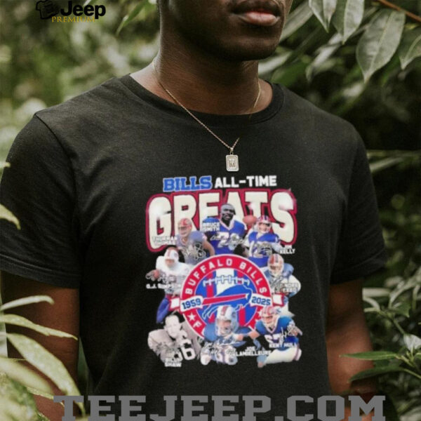Buffalo Bills Legends All Time Greats 1959 2025 Signatures shirt