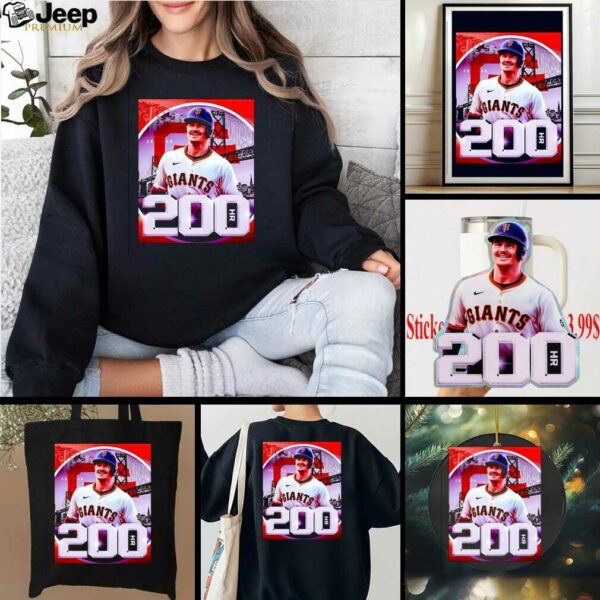 Career Home Run No. 200 For Matt Chapman San Francisco Giants MLB shirt