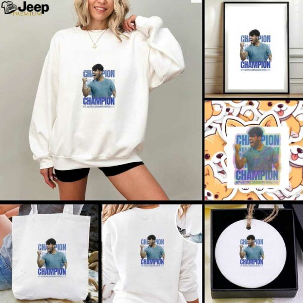 Carlos Alcaraz ATP masters champion Cincinnati open 2025 victory pose shirt