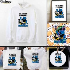 Carolina Panthers We beat the Pittsburgh Steelers NFL 2025 cartoon...
